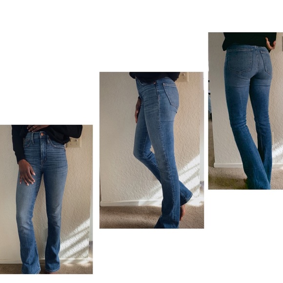 madewell skinny flare jeans
